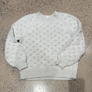 GAP Light Gray Women's Textured Sweater